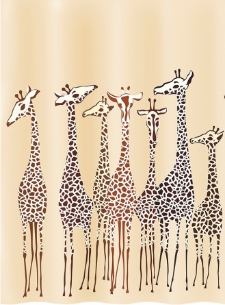 Штора для ванной Iddis Safari Friends фото 1