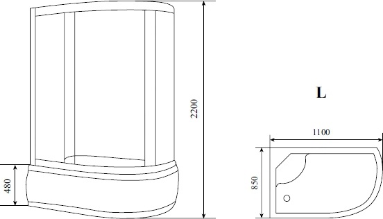 Душевая кабина Timo Standart T-1110 L фото 8