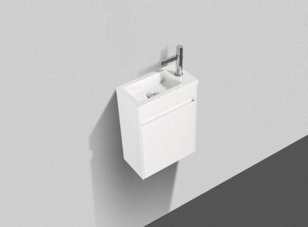 Тумба для комплекта BelBagno Pietra Mini 40 R bianco lucido фото 5