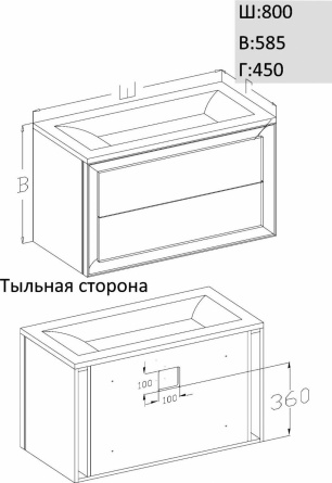 Тумба для комплекта в ванную фото 5