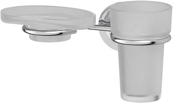 Стакан Ellux Elegance ELE 008-C02 с мыльницей фото 1