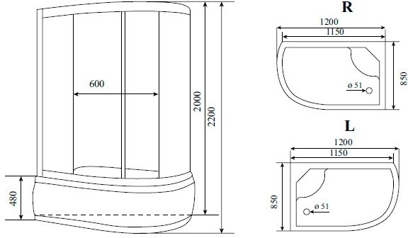 Душевая кабина Timo Comfort T-8820 L Clean Glass фото 10