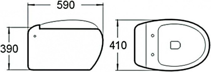 Унитаз подвесной SantiLine SL-5001 с микролифтом фото 2