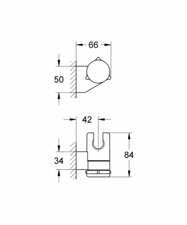 Держатель для душа Grohe Tempesta Classic фото 2