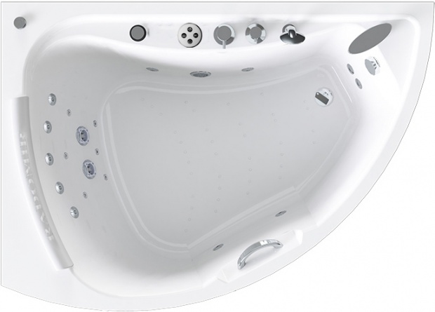 Акриловая ванна Radomir Альбена Специальный Chrome 168x120 левая фото 1