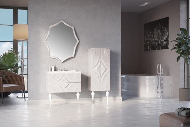 Зеркало Marka One Angel 80 white фото 2