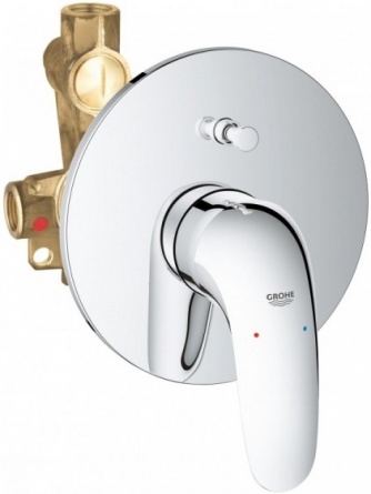 Смеситель Grohe Eurostyle 23730003 С ВНУТРЕННЕЙ ЧАСТЬЮ, для ваны с душем фото 1