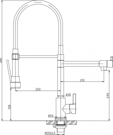 Смеситель BelBagno BB-LAM50-IN для кухонной мойки фото 2