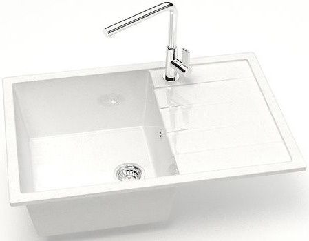 Мойка кухонная Marrbaxx Джоли Z161Q001 белый лед фото 2