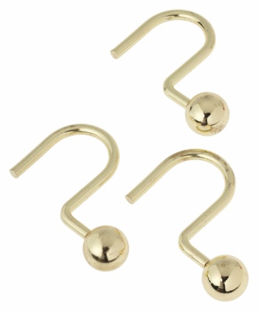 Крючок для шторы Carnation Home Fashions Ball Type Hook Brass фото 1