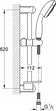 Душевой гарнитур Grohe Tempesta New 28593002 фото 2