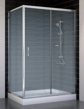 Душевой уголок Vegas Glass ZP+ZPV 120*70 08 02 стекло шиншилла, 120x70 фото 1