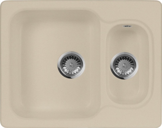 Мойка кухонная AquaGranitEx M-09 бежевая фото 1