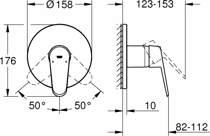 Смеситель Grohe Eurodisc 24055002 для душа фото 2