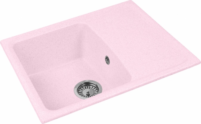 Мойка кухонная AquaGranitEx M-17к светло-розовая фото 2