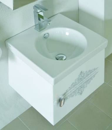 Мебель для ванной Ingenium Accord 50 белый глянец R фото 3