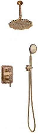 Душевой комплект Bronze de Luxe Windsor 10138/1F С ВНУТРЕННЕЙ ЧАСТЬЮ фото 1