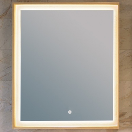 Зеркало Raval Frame 75 дуб сонома, с подсветкой фото 1