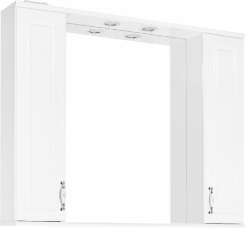 Зеркало-шкаф Style Line Олеандр-2 100/С Люкс, белый фото 1