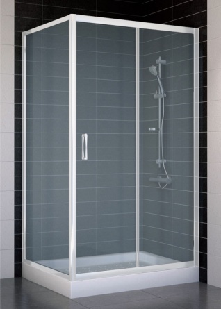 Душевой уголок Vegas Glass ZP+ZPV 100*80 01 10 стекло сатин, 100x80 фото 1