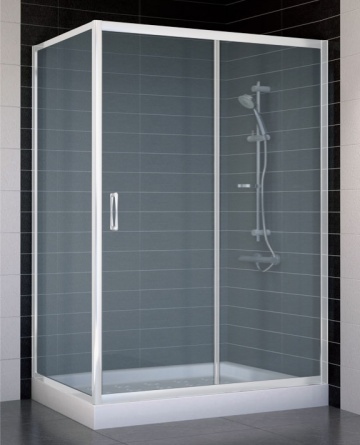 Душевой уголок Vegas Glass ZP+ZPV 130*70 01 10 стекло сатин, 130x70 фото 1