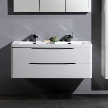 Тумба для комплекта BelBagno Ancona-N 120  bianco lucido подвесная фото 1