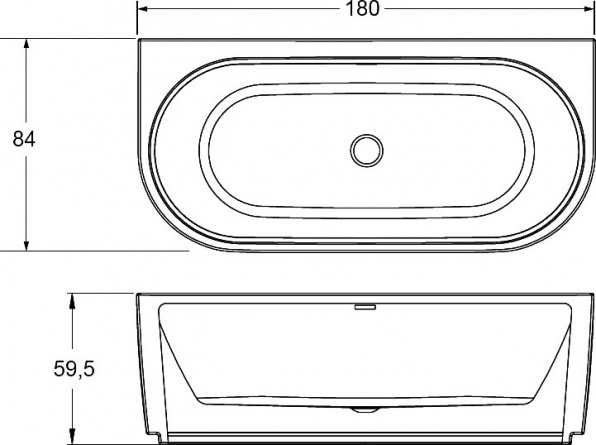 Акриловая ванна Riho Desire 184x84 фото 2