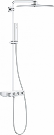 Душевая стойка Grohe Euphoria SmartControl 310 Duo Cube 26508LS0 белая луна, с термостатом фото 1