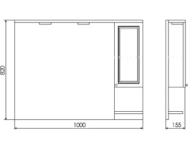 Мебель для ванной Comforty Севилья 100 слоновая кость фото 6