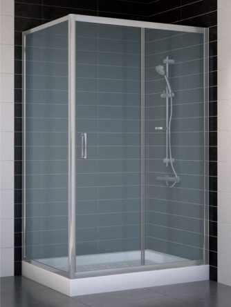 Душевой уголок Vegas Glass ZP+ZPV 110*80 07 10 стекло сатин, 110x80 фото 1