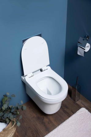Унитаз подвесной Aquanet Nova-W Rimless Soft Close-SLIMSEAT фото 5