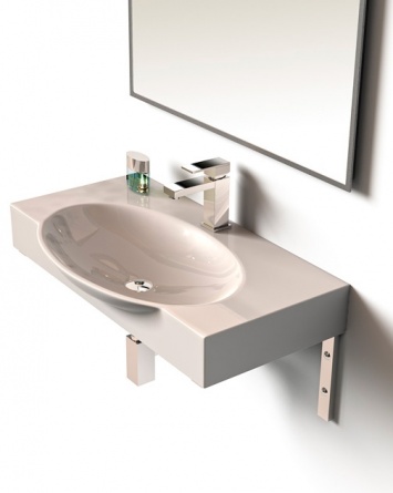 Раковина Sanita luxe Infinity76 на кронштейнах фото 3
