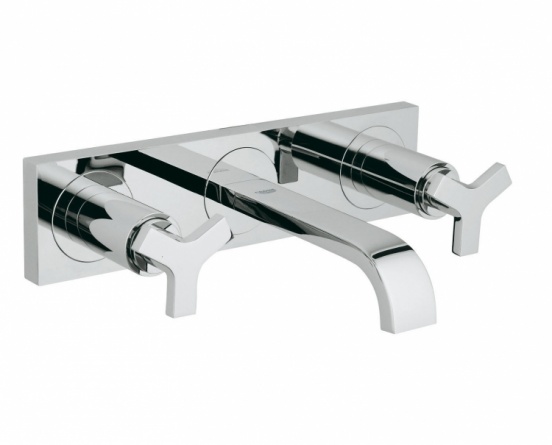 Смеситель для раковины GROHE Allure верхняя монтажная часть, 3 отверстия фото 1