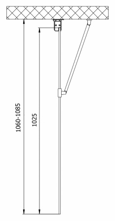 Душевая перегородка Vegas Glass EAF 106 01 01 стекло прозрачное, 106 фото 5