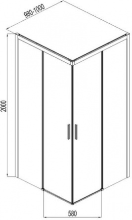 Душевой уголок Aquanet Pleasure AE60-S-100x100U-BT 100х100 фото 9
