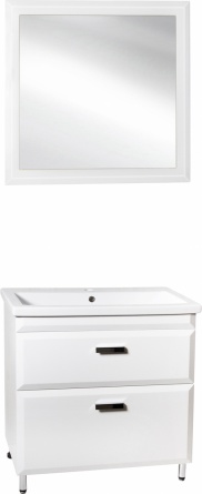 Мебель для ванной Style Line Лотос 80 Люкс Plus напольная, белая фото 1