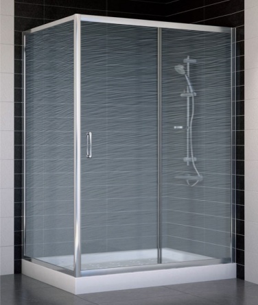 Душевой уголок Vegas Glass ZP+ZPV 130*90 08 02 стекло шиншилла, 130x90 фото 1