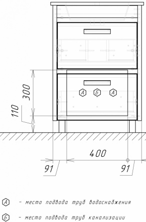 Мебель для ванной Comforty Тулуза 60 сосна лоредо фото 6