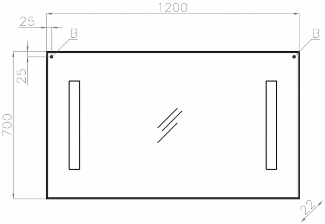 Зеркало Style Line LED 120 фото 4