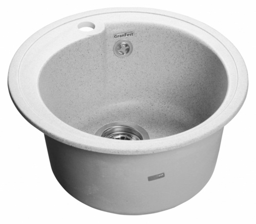 Мойка кухонная GranFest Rondo GF-R450 белый фото 2