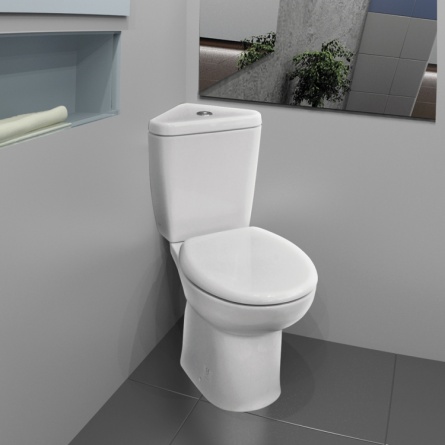 Унитаз-компакт Serel Friendly 6706 угловой с микролифтом фото 2