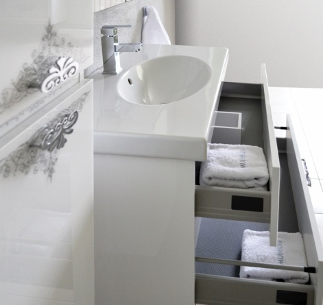 Мебель для ванной Ingenium Accord 90 белый глянец фото 4