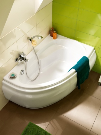 Акриловая ванна Cersanit Joanna 140 R ультра белый (без панели, без опоры) фото 2
