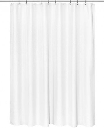 Штора для ванной Carnation Home Fashions Grace Jacquard White фото 3