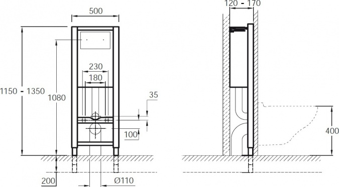 Комплект Jacob Delafon Patio E5504-NF-M16 кнопка хром фото 10