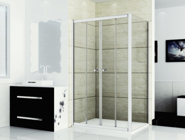 Душевой уголок RGW Classic CL-43 (1260-1310)x1000 чистое стекло фото 2