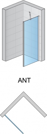 Душевая перегородка SanSwiss Annea ANT10005007 100x200 фото 3