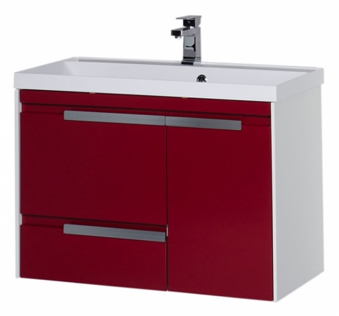 Тумба для комплекта Aquanet Тиволи 90 бордо фото 6