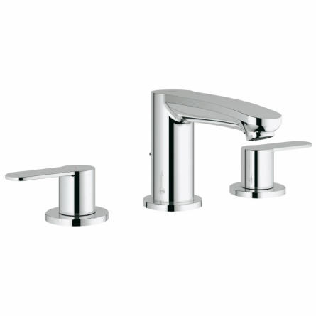 Смеситель для раковины Grohe Eurostyle Cosmopolitan на 3 отверстия с донным клапаном фото 1