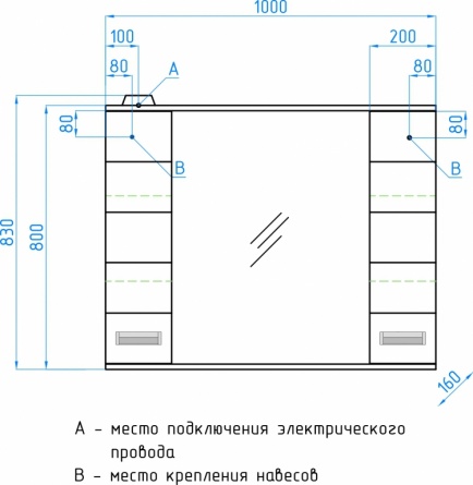 Зеркало-шкаф Style Line Ирис 100/С белый фото 4